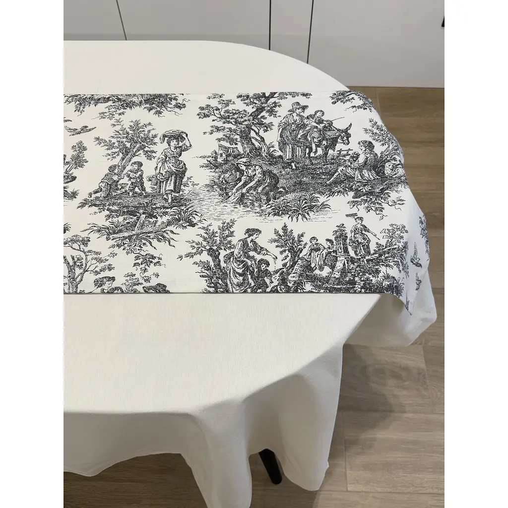 Раннер Ecotton Duck 45х170 см серая (25006) - фото 3