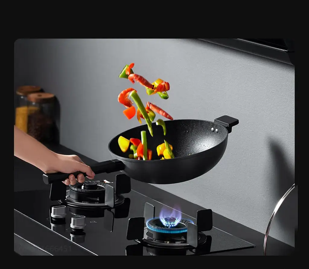 Антипригарна сковорода Xiaomi ZHIWUZHU cooking non-stick wok Mijia custom (MJCG0130) - фото 7