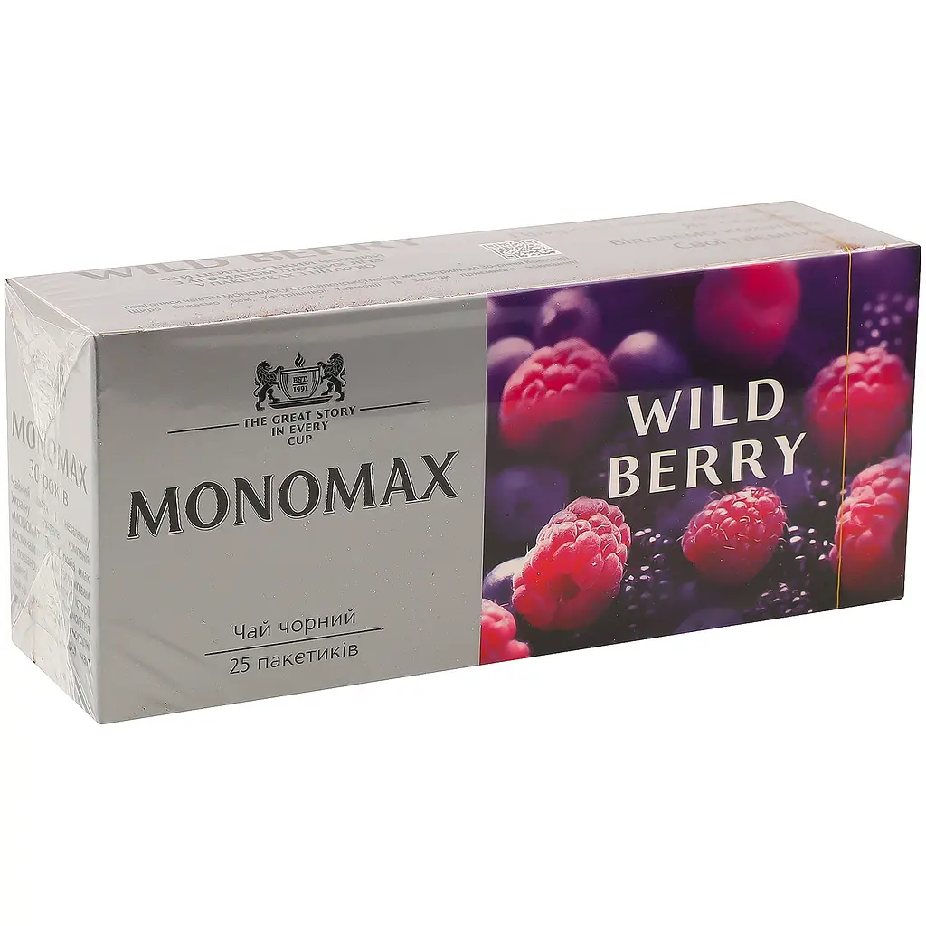 Чай чорний Monomax Wild Berry цейлонський 37.5 г (25 шт. x 1.5 г) - фото 3