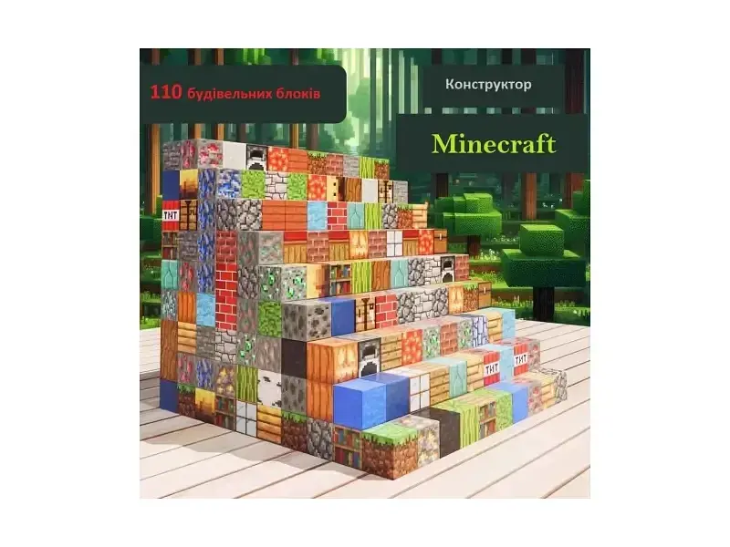 Магнітний конструктор Minecraft 110 деталів (6948679457784) - фото 11