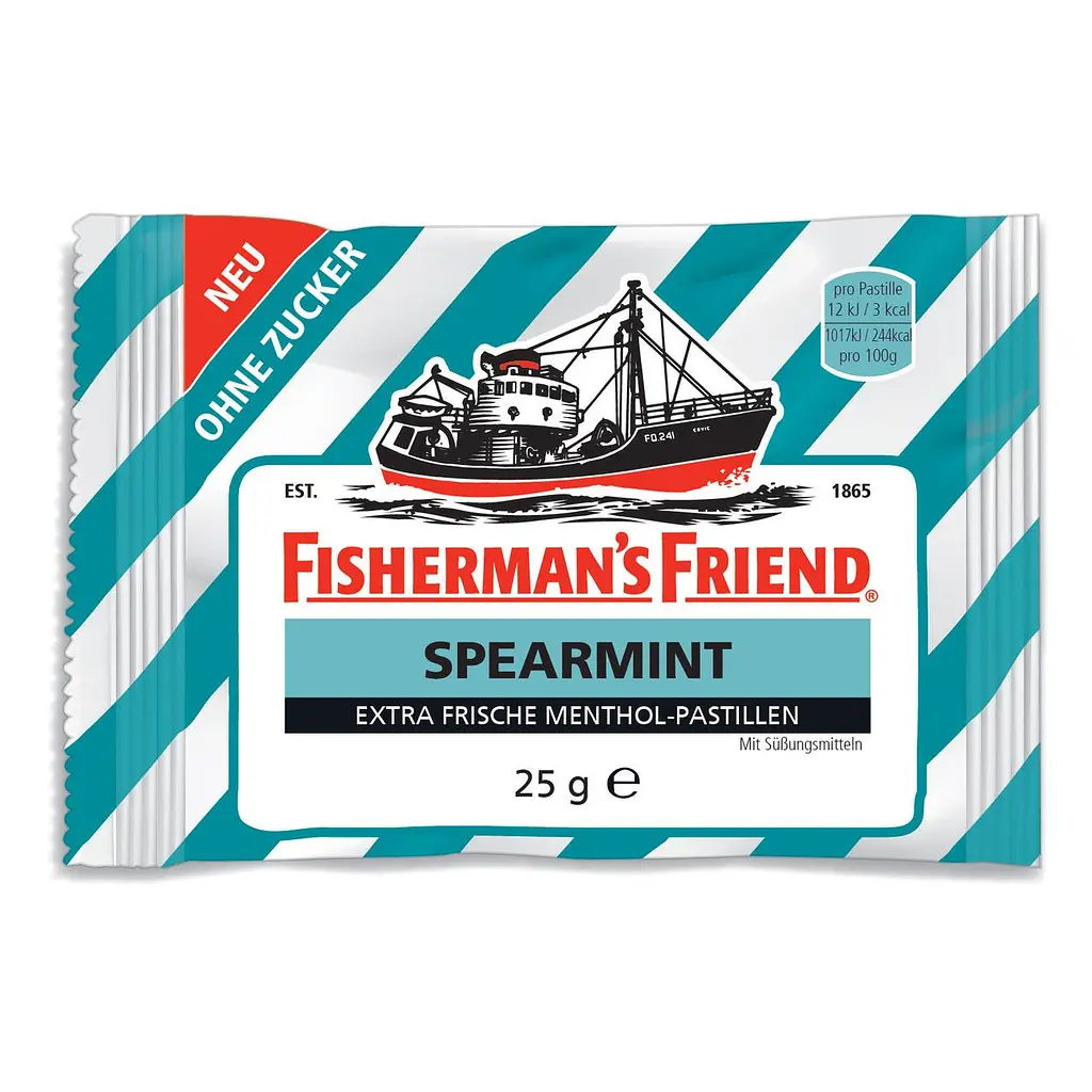 Набір льодяників Fisherman's Friend Spearmint без цукру 3x25g - фото 2