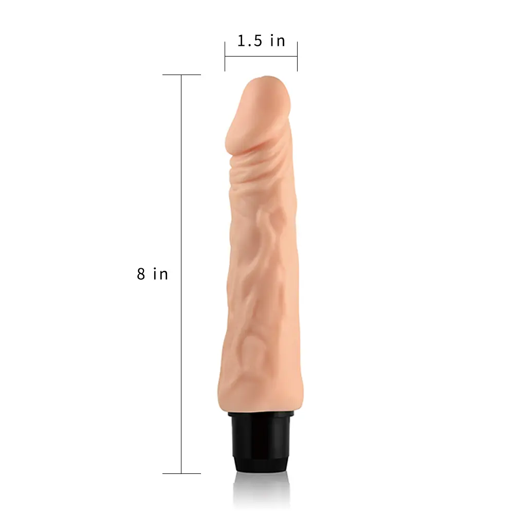 Реалістичний вібратор Xtreme Feel Vibrator тілесний 20см - фото 5