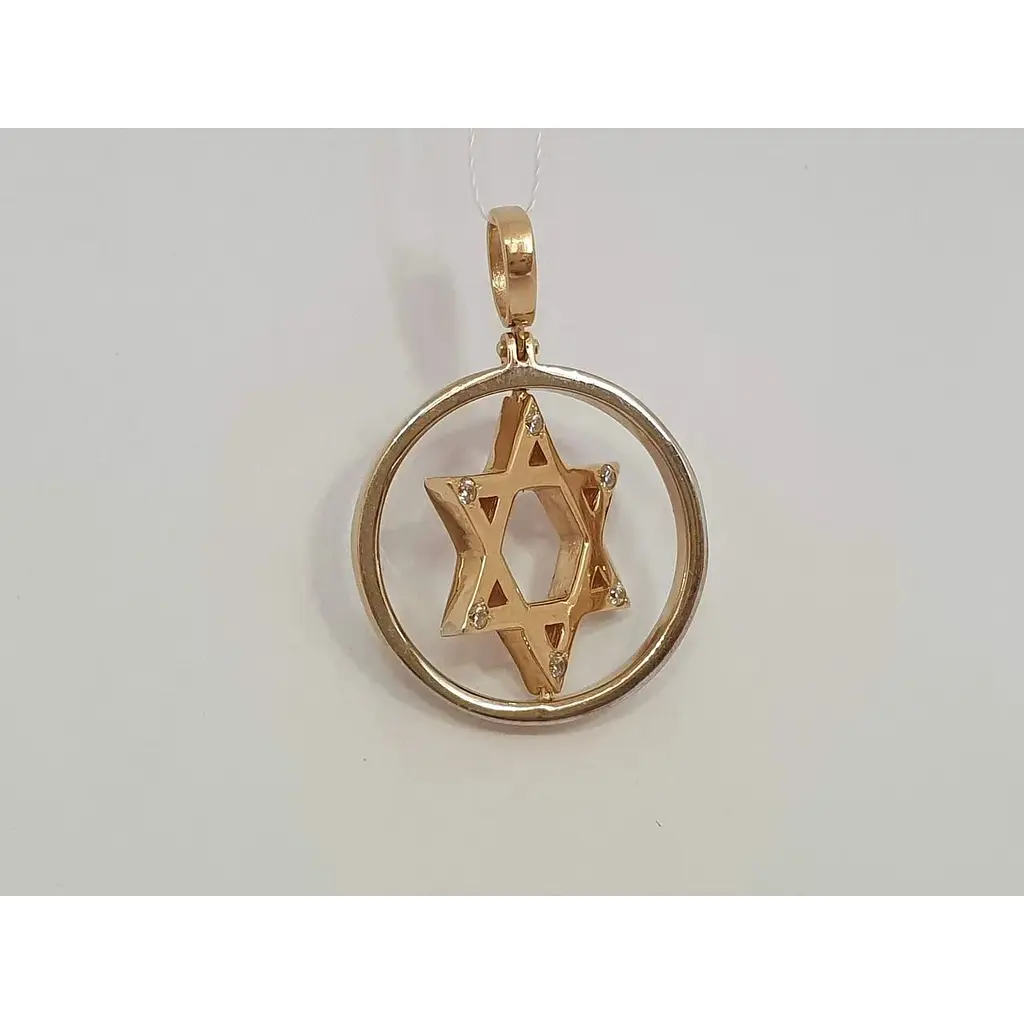 Золота підвіска Імперія золота Зірка Давида з фіанітами. ПВ723(2)КИ - фото 2