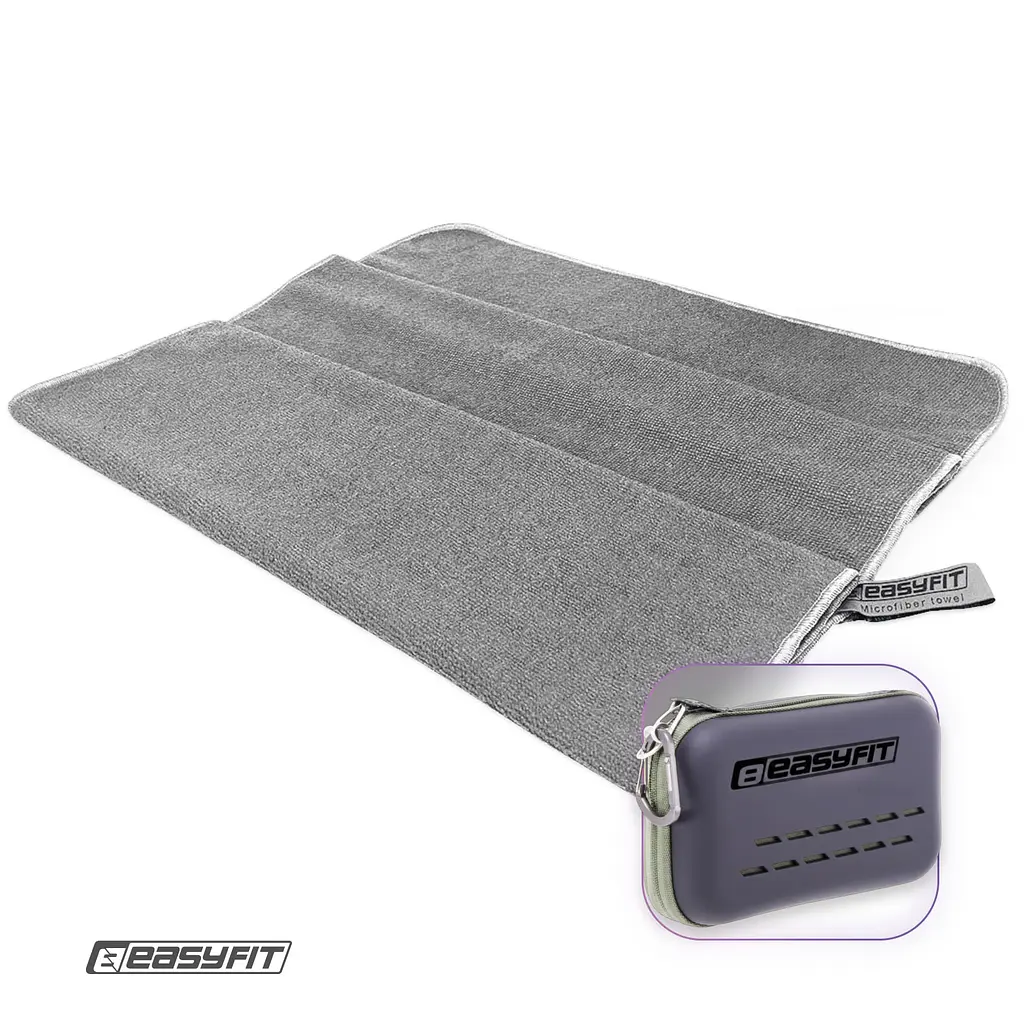 Спортивний рушник EasyFit RoyalWing 140х60 см з мікрофібри + кейс