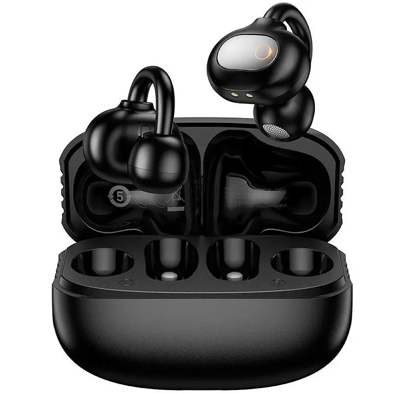 Бездротові TWS навушники Borofone FQ14 Joy clip-on Black - фото 2