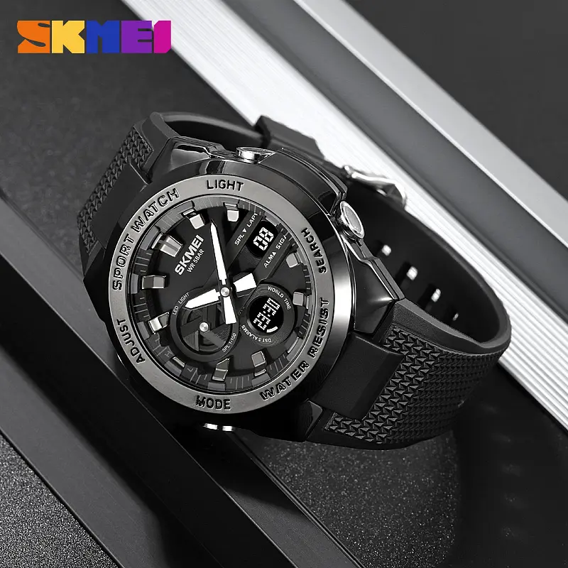 Наручний годинник чоловічий 2105BK Black Skmei acs0030283 - фото 4
