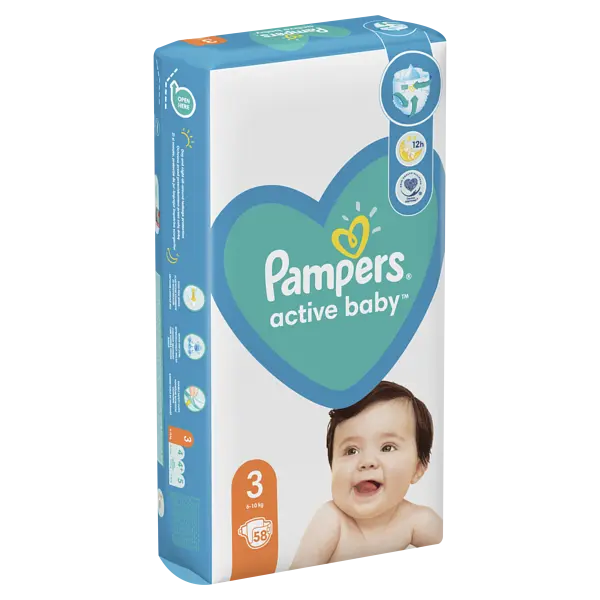 Подгузники Pampers Active Baby 3 (6-10 кг) 58 шт.  - фото 3