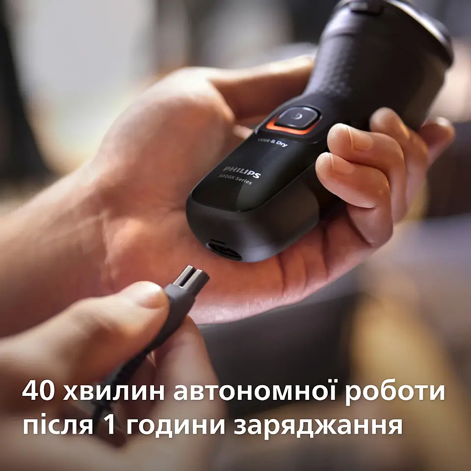 Электробритва Philips Series 3000X черная (X3051/00) - фото 11