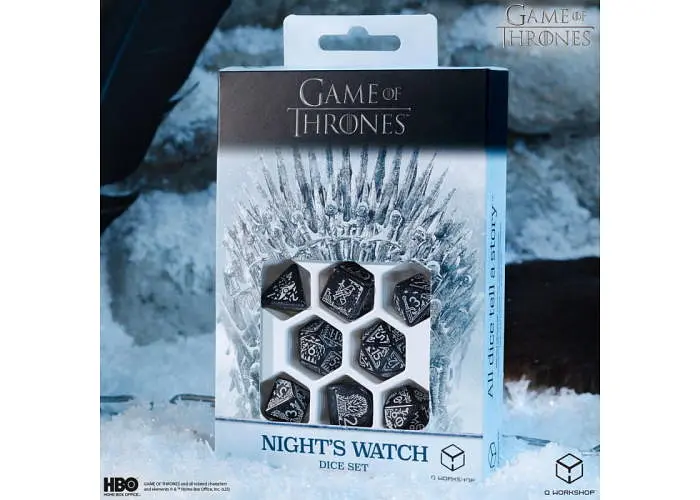 Набор кубиков Game of Thrones. Night's Watch Dice Set , 7 шт. (GOT/00190166/2025/5/A) - фото 9