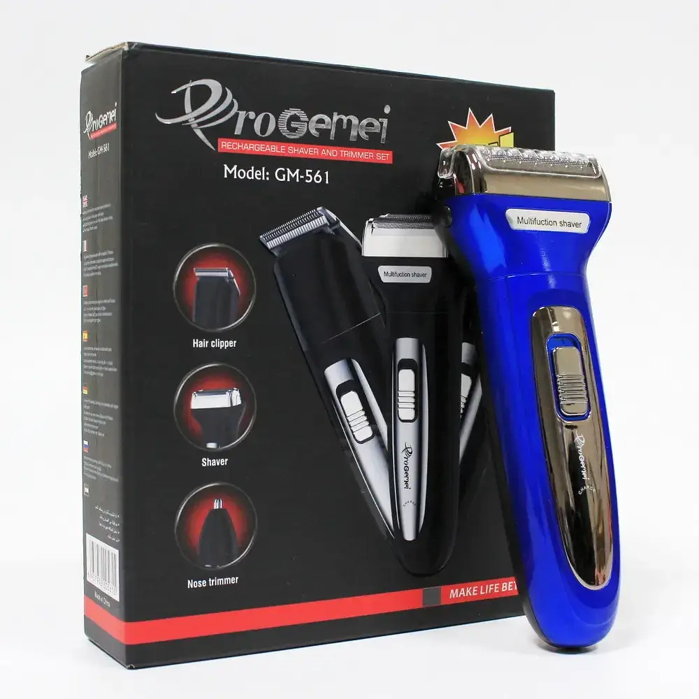 Електробритва Gemei GM-561 3в1 акумуляторна 3W Blue (3_02790) - фото 2