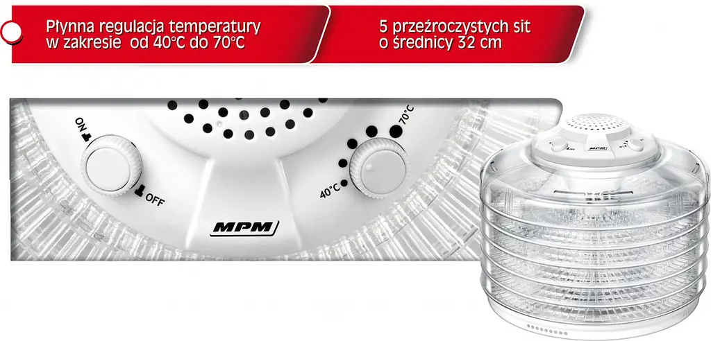 Сушка для овочів та фруктів MPM MSG-10 - фото 3