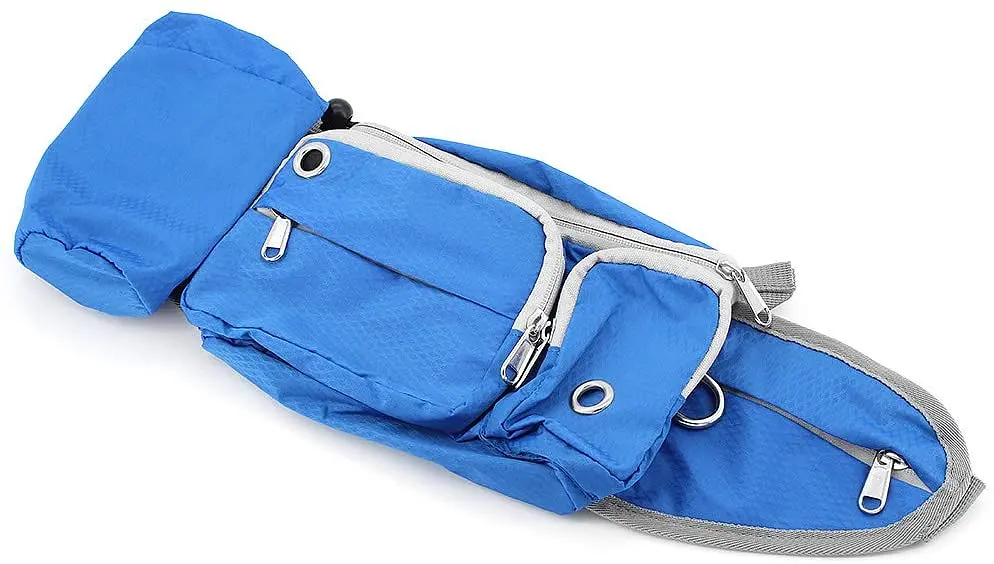 Поясна сумка для вигулу собак Voyager Pet LVC809 Blue з тримачем для пляшки - фото 7