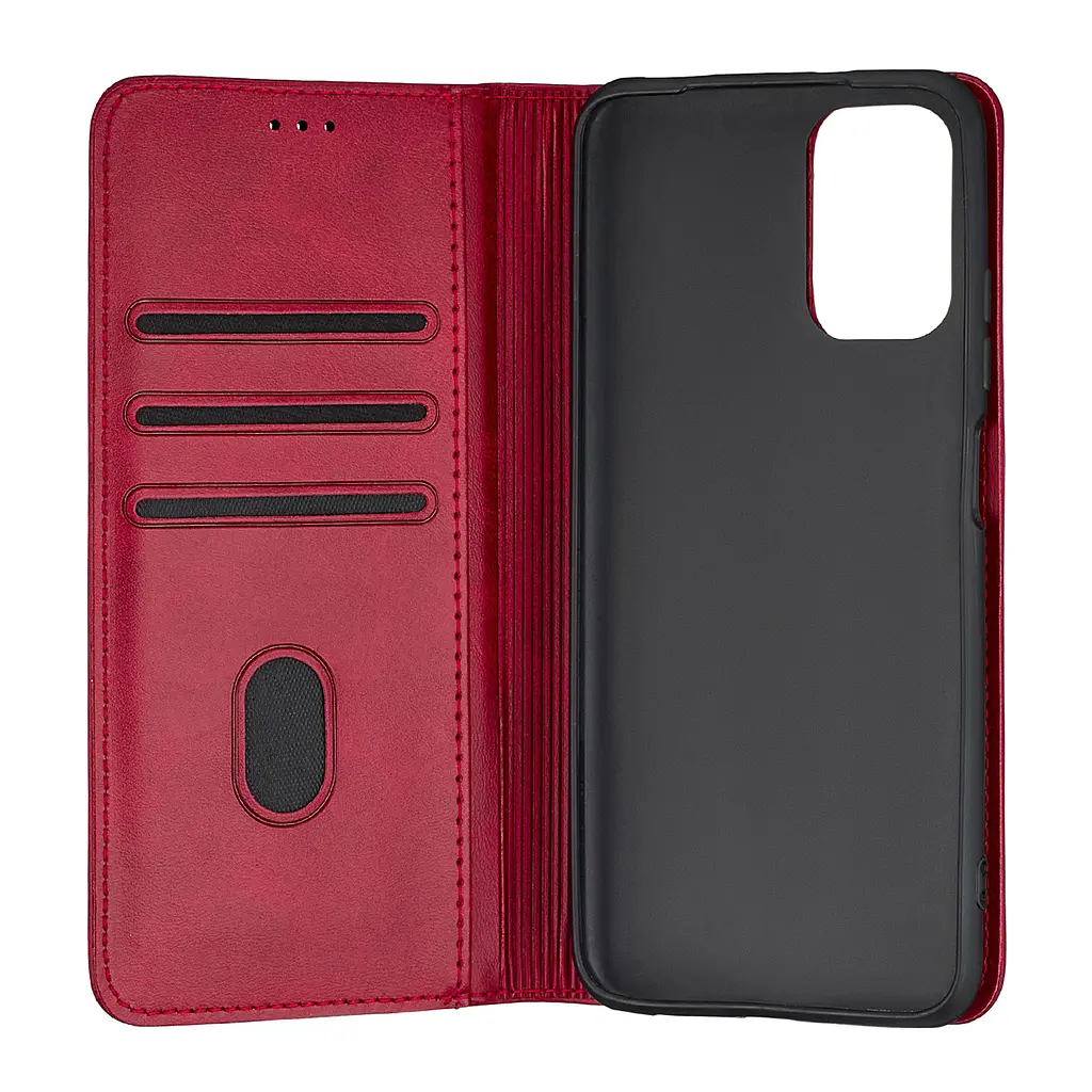 Чохол-книжка Premium Xiaomi Redmi Note 10 4G/Note 10S Dark Red - фото 2