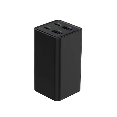 Зарядний пристрій Gembird 2xUSB-C PD65W + 2xUSB QC3.0 30W black (TA-UC-2A2C-PD65-01-BK) - фото 3