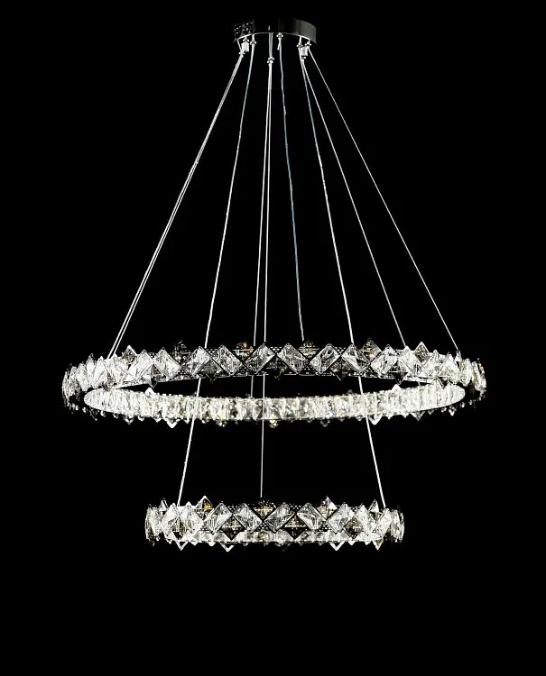 Світлодіодна люстра Splendid Ray L40802/80+50/2 LED, 2 кільця, пульт, димер, 100 Вт - фото 2