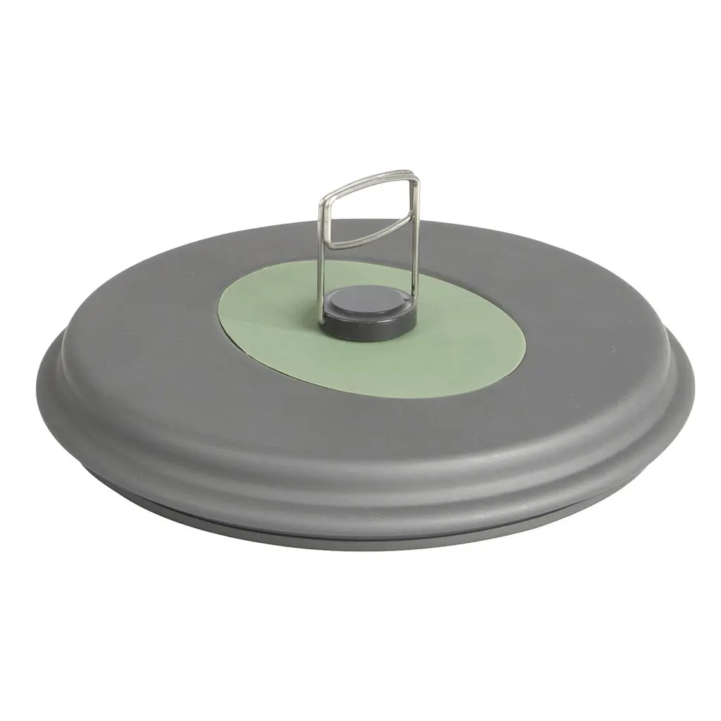 Набір посуду Bo-Camp Explorer XL 4 Pieces Hard Anodized Grey/Green (2200249) - фото 9