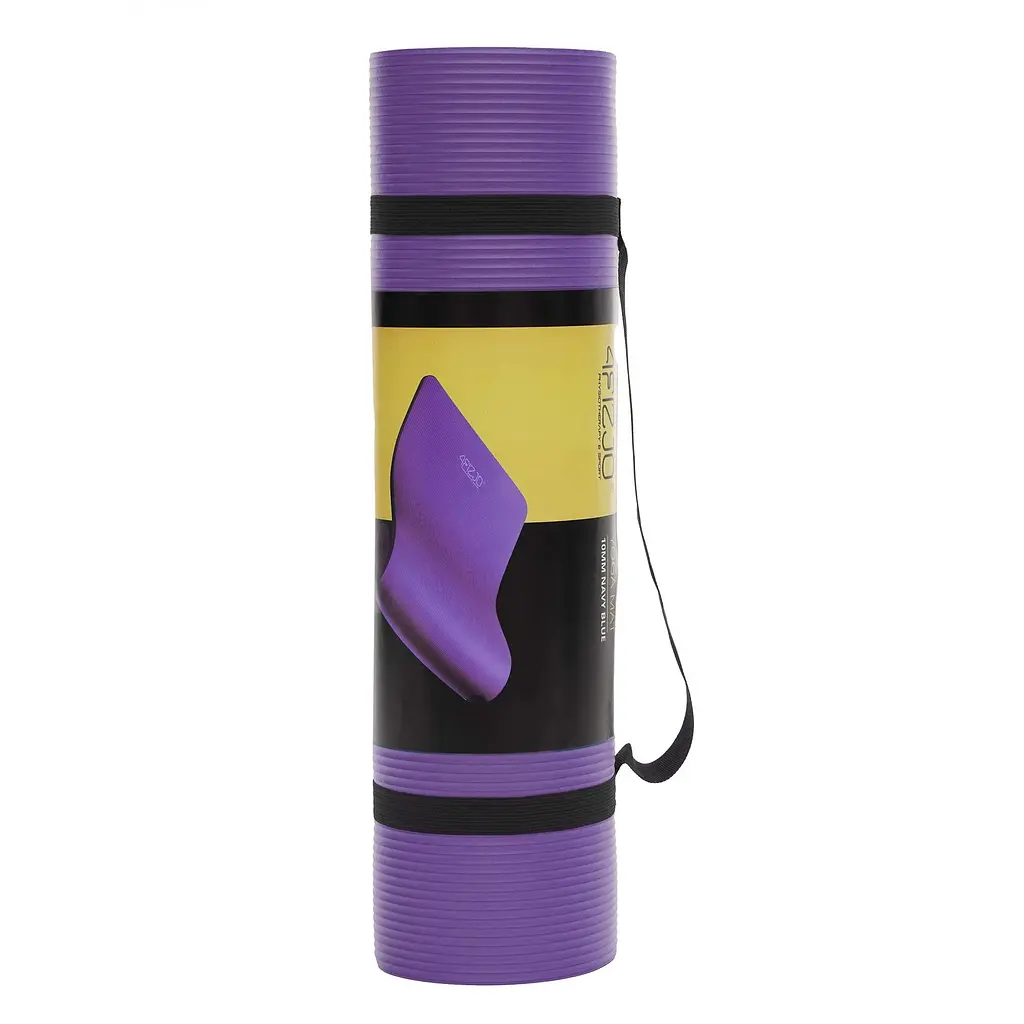 Килимок (мат) спортивний 4FIZJO NBR 1 см для йоги та фітнесу Violet 4FJ0016 (P-5907222931530) - фото 4