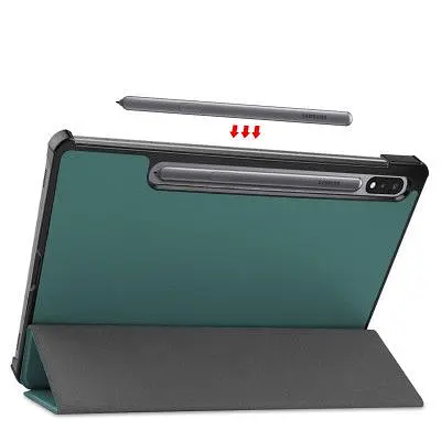 Чохол до планшета BeCover Smart Case Samsung Tab S9 Plus (SM-X810/SM-X816)/S9 FE Plus (SM-X610/SM-X616) 12.4" Dark Green (710323) - фото 4