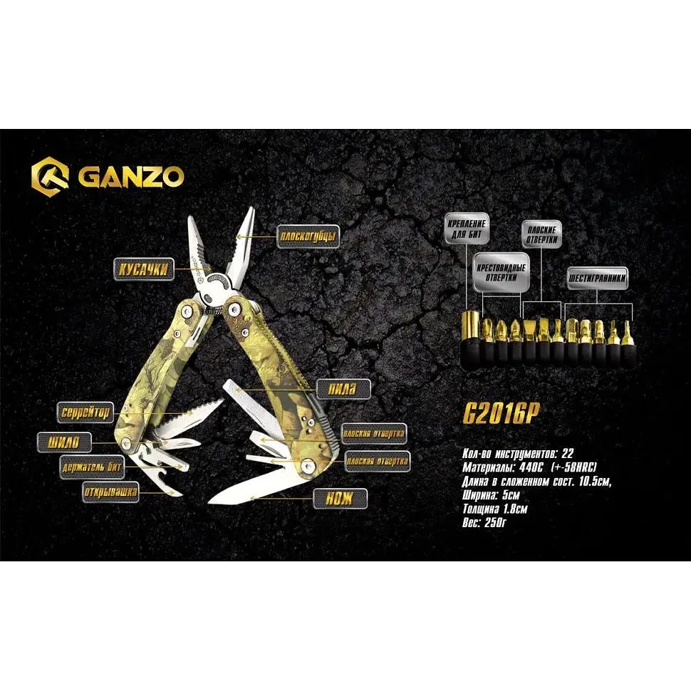 Мультитул Multi Tool Ganzo G107 (G2016P) - фото 8