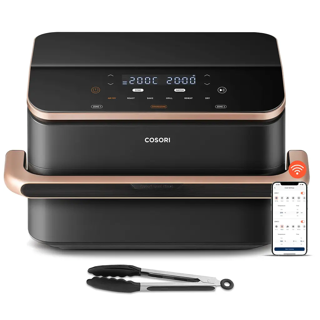 Мультипіч Cosori Dual Blaze Twinfry 10-Litre CAF-TF101S-AEUR (KAAPAFCSSEU0204Y) - фото 3