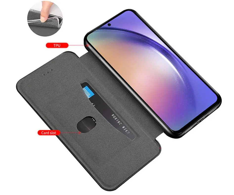 Чохол-книжка Primolux Besus для телефону Samsung Galaxy M52 (SMM526) Black - фото 5