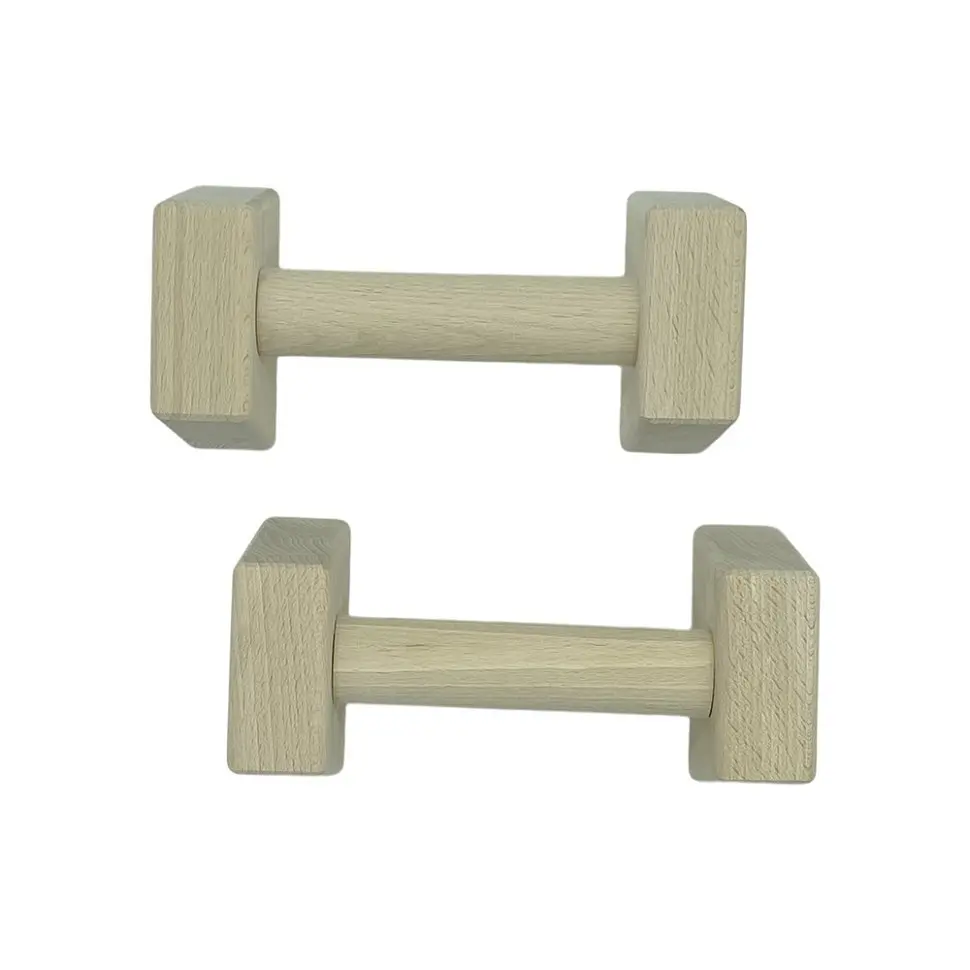 Паралетси, упори для віджимання дерев'яні Wood Gym Push Up NE-WD-20 з бука 20 см 2 шт - фото 3