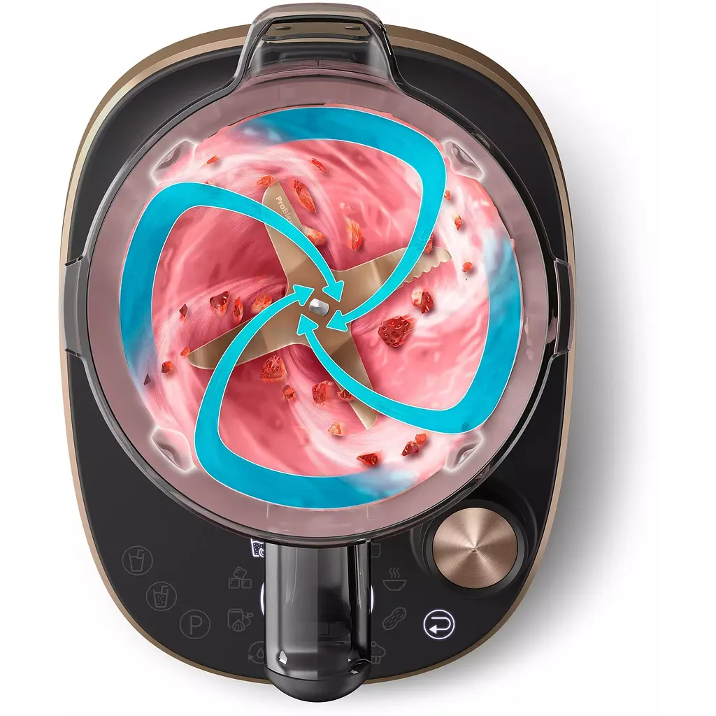 Блендер Philips Flip&Juice стаціонарний 1500 Вт мідно-чорний (HR3770/00) - фото 9