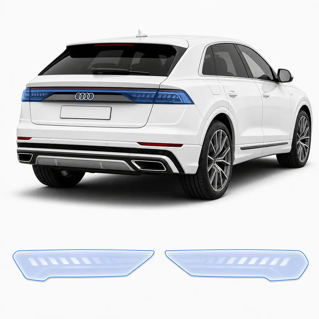 Антигравійна захисна бронеплівка за лекалами для Audi Q8 4M 2018-2023 - задні ліхтарі стопи