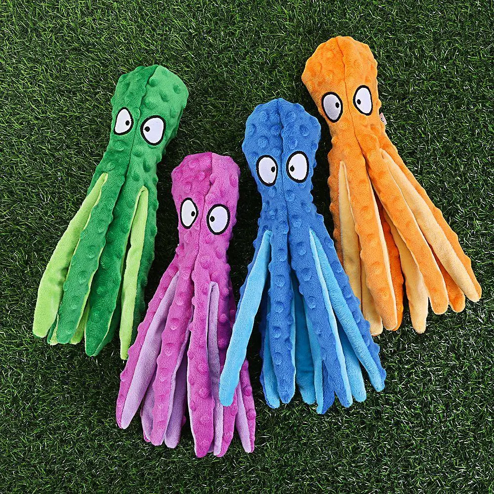 М'яка іграшка для собак Octopus Shaped Crinkle Dog Plush Toy - фото 3