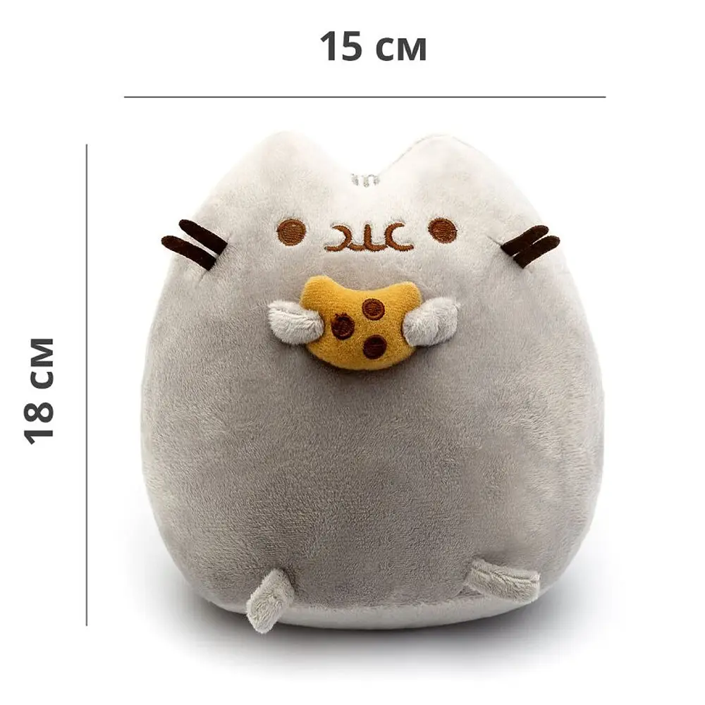 Мягкая игрушка Пушин с печенькой Pusheen 18 см P 004 - фото 2