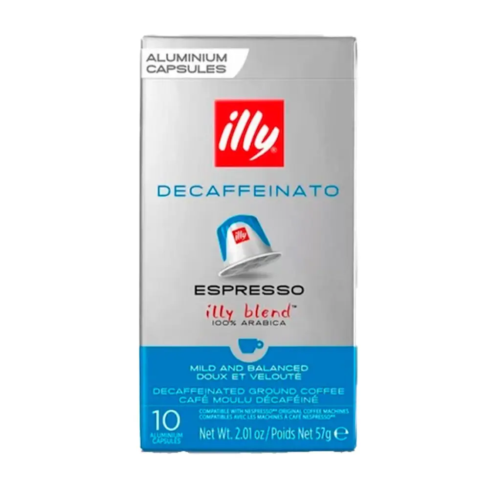 Кава мелена в капсулах Illy Espresso Decaffeinato 57 г (10 шт. по 5.7 г)