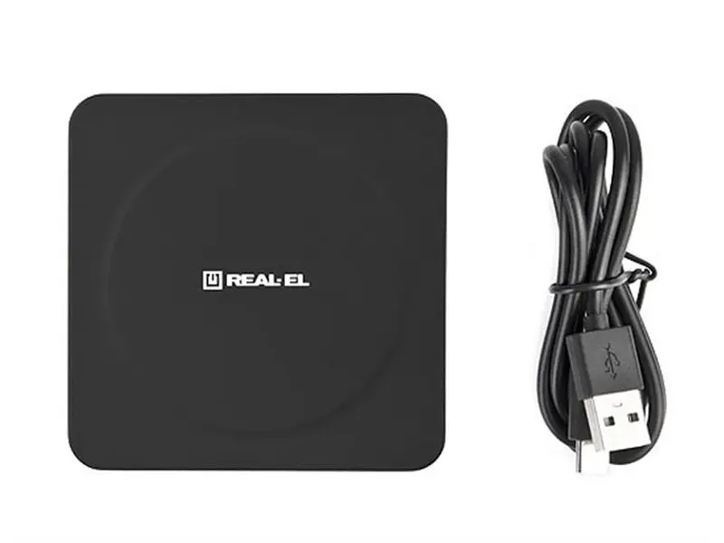 Бездротовий зарядний пристрій REAL-EL WL-710 1.5 A 5 W Black (EL123160018) - фото 6