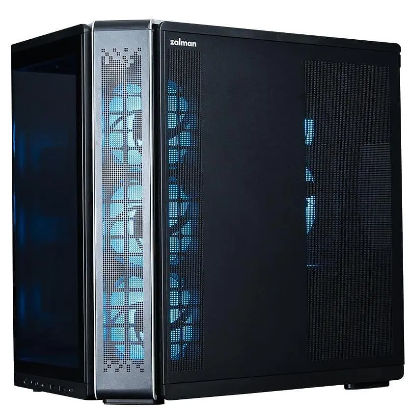 Корпус Zalman P60 из закаленного стекла без блока питания, черный (P60BLACK) - фото 10