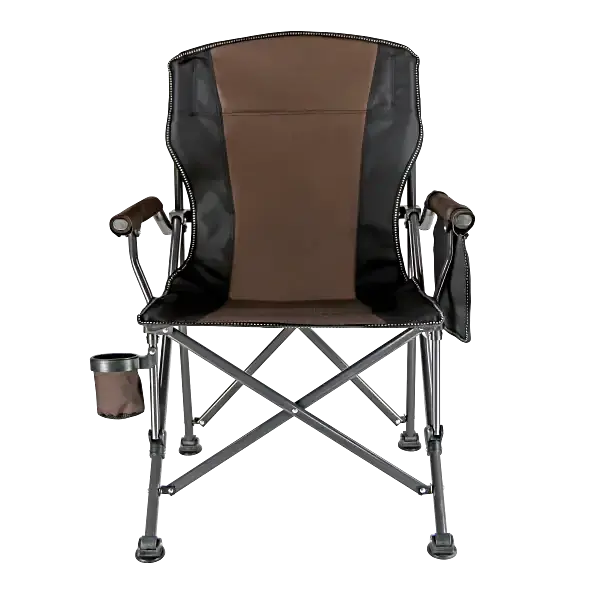 Крісло туристичне Lugi розкладне з підлокітниками коричневе SJ-0054BR - фото 2