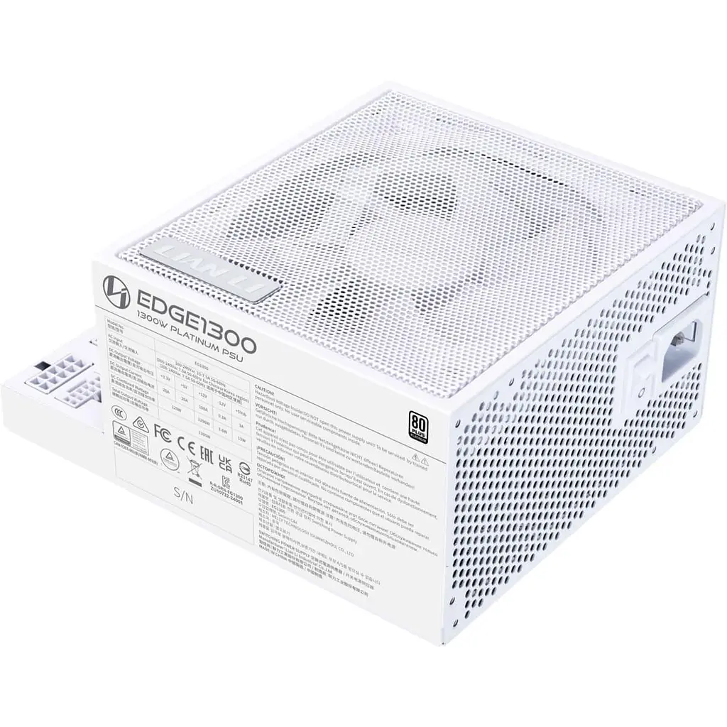 Блок живлення Lian Li EDGE1300 1300W 80 PLUS PLATINUM WHITE (G9P.EG1300.WE00.EU) - фото 4