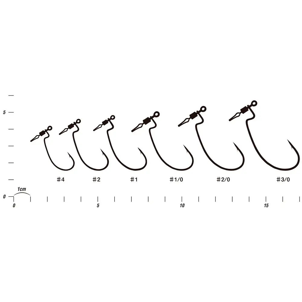 Гачок Decoy Worm117 HD Hook Offset 3/0 (4 шт/уп) - фото 2