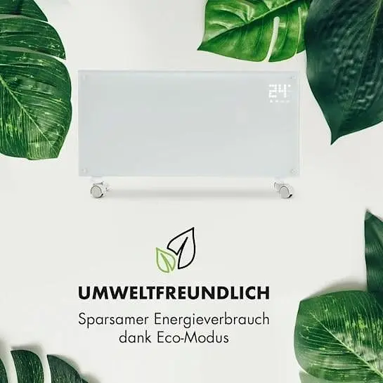 Конвекторный обогреватель Klarstein Bornholm Smart WiFi 2000 Вт белый (10034390) - фото 6
