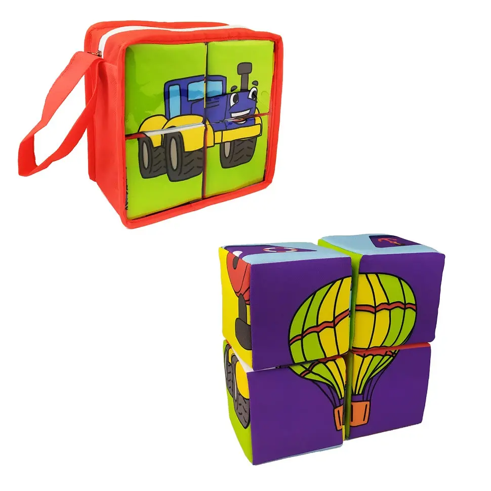 Набір м'яких кубиків Масік Конструктор Транспорту (МС 090501-01) - фото 3