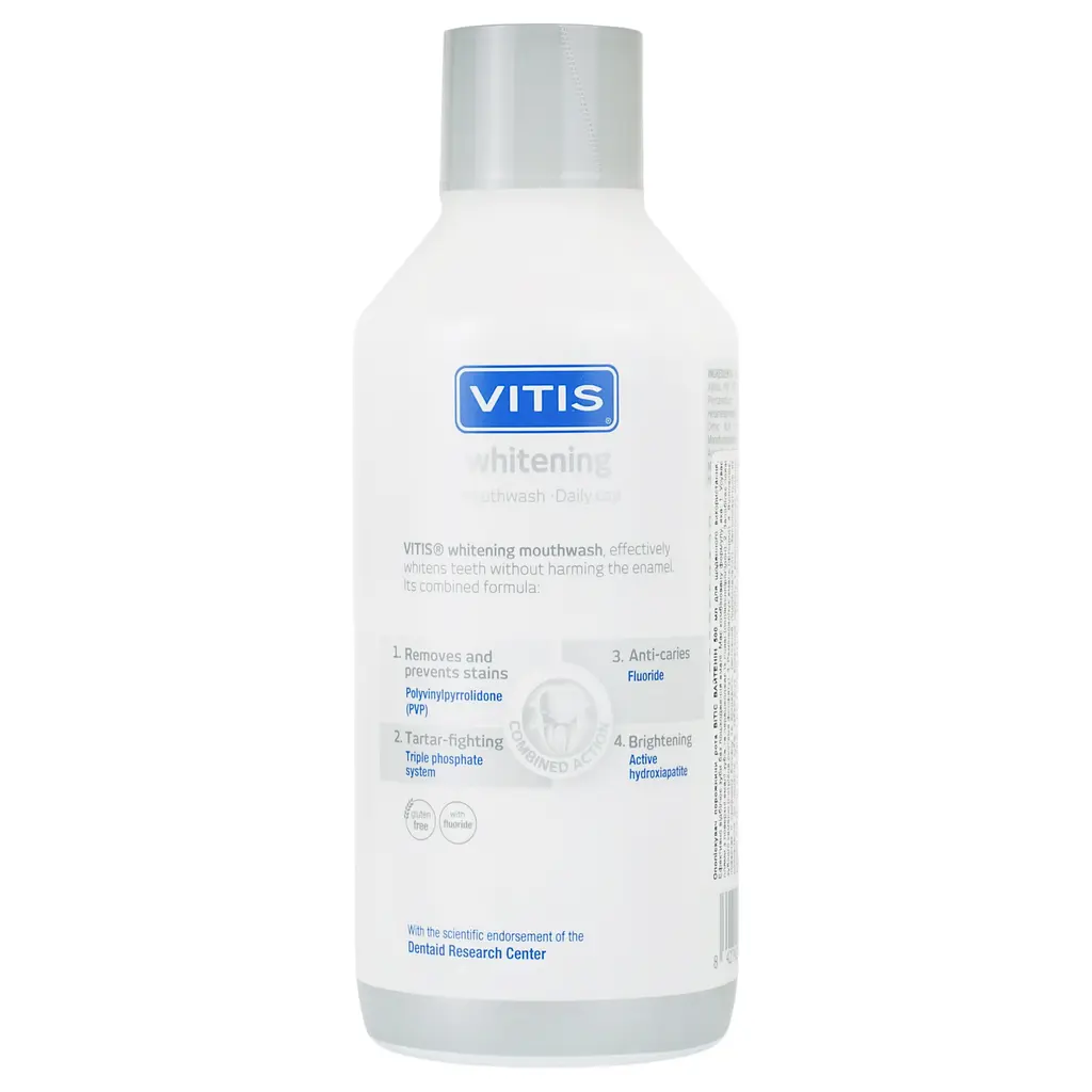 Ополаскиватель для полости рта Vitis Whitening 500 мл  - фото 3