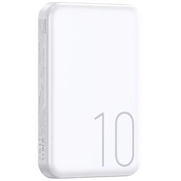 Павербанк Remax RPP-65 / 10000 мАг / до 20 Вт / USB-C + MagSafe / PD+QC / Білий - фото 2