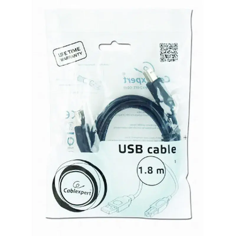 Кабель для принтера USB 2.0 AM/BM 1.8m Cablexpert (CCBP-USB2-AMBM-6) - фото 4