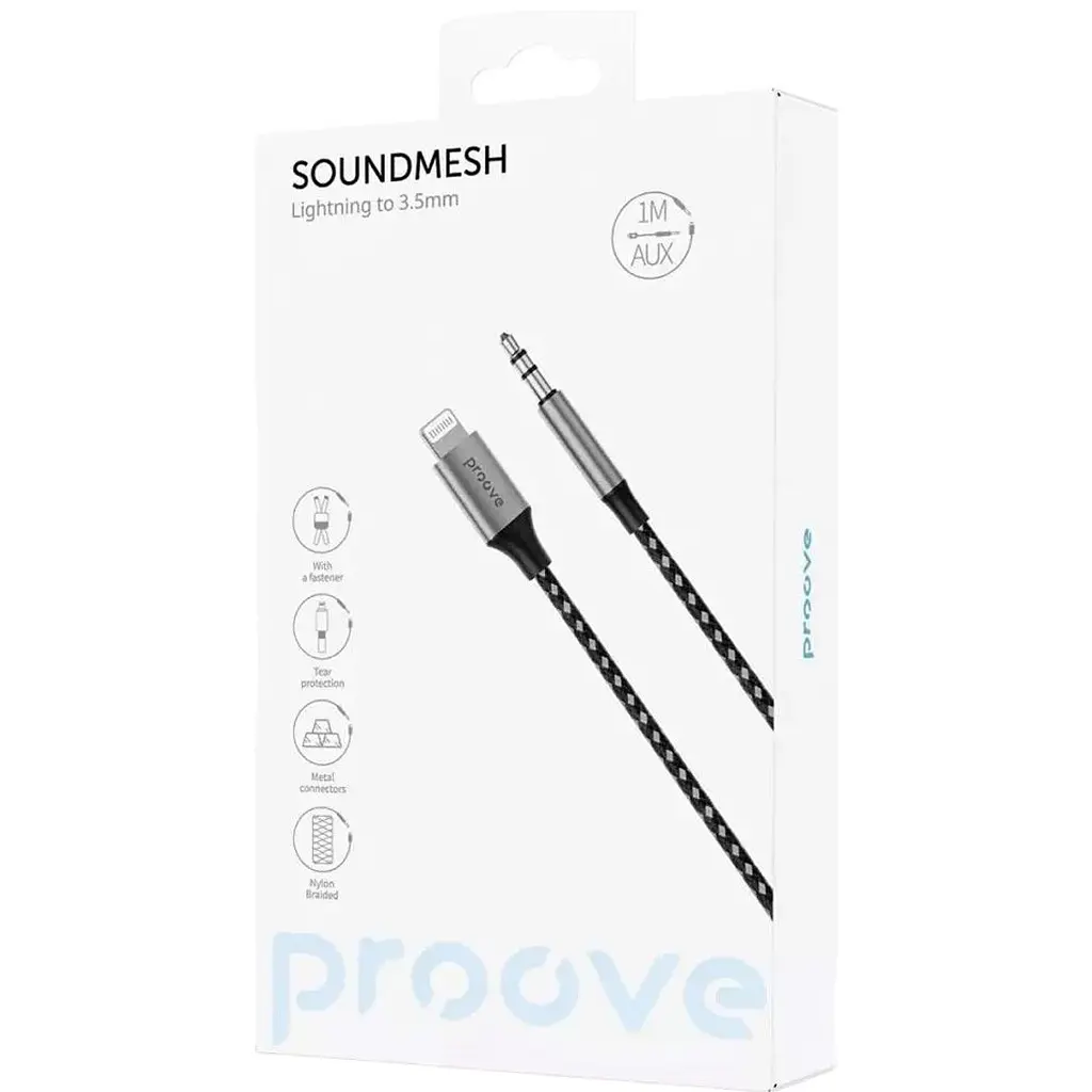 Кабель Proove SoundMesh Lightning to 3.5mm 1m (ACSM00004801) [168168] - фото 2