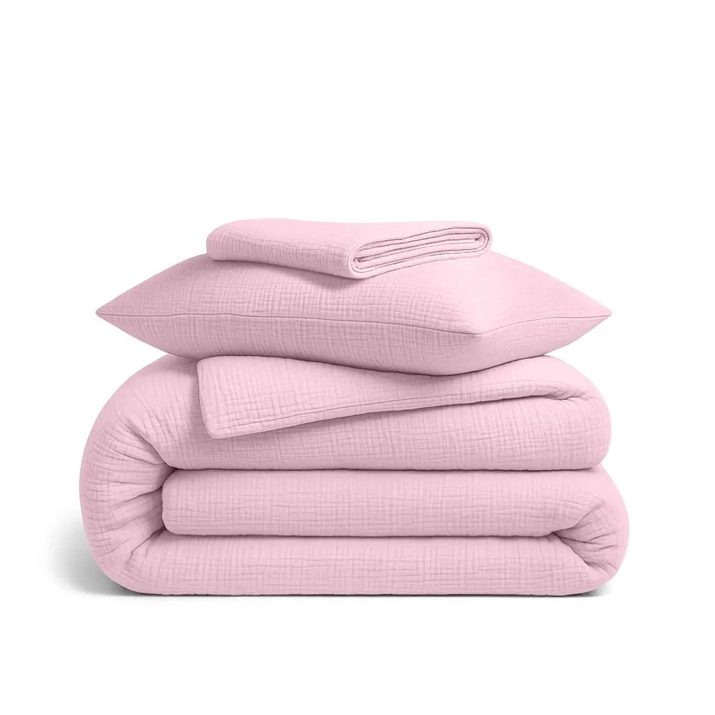 Підліткова постільна білизна муслін з простирадлом на резинці BABY BLUSH CS1 COSAS (2200000007247)