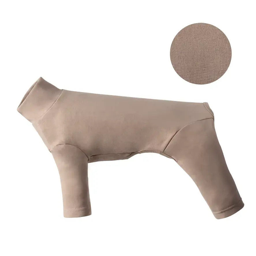 Базовий комбінезон/піжама для собак V.PET.B.R. Dog Jumpsuit CF36 Khaki - фото 2