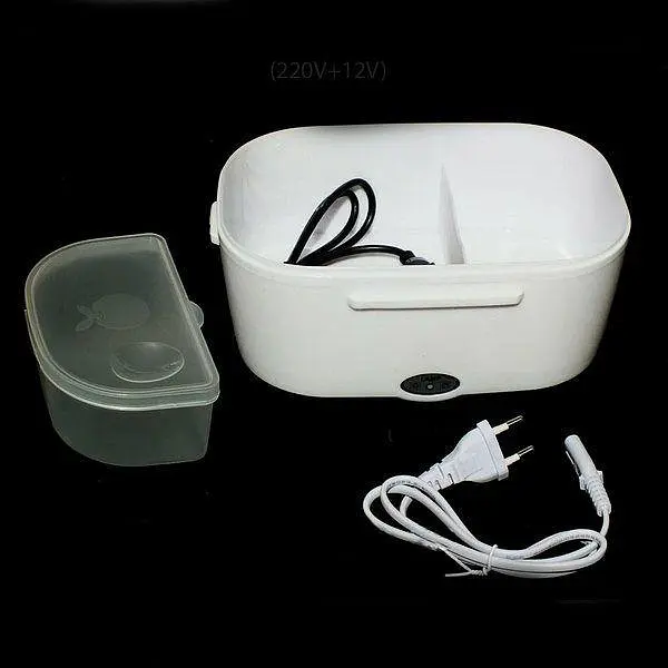 Електричний ланч-бокс контейнер Electronic Lunchbox YS 001 40 W з підігрівом термос для їжі Біло-салатовий - фото 7