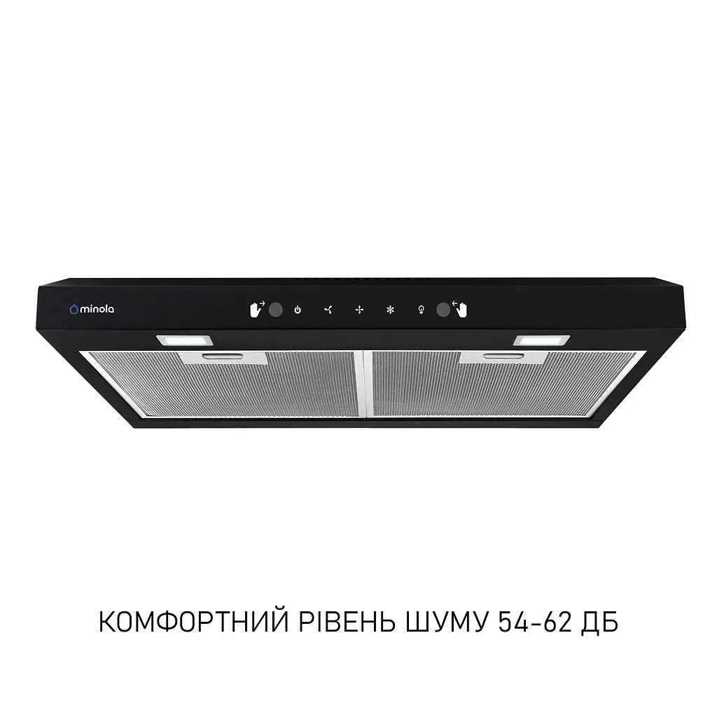 Витяжка плоска Minola HPLS 612 BL - фото 2