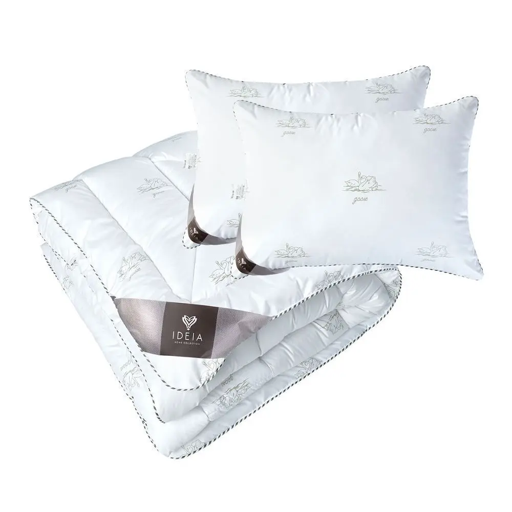 Набір Ideia Super Soft Classic: ковдра, 200х220 см + подушки 2 шт., 50х70 см, білий (8000035235) - фото 2