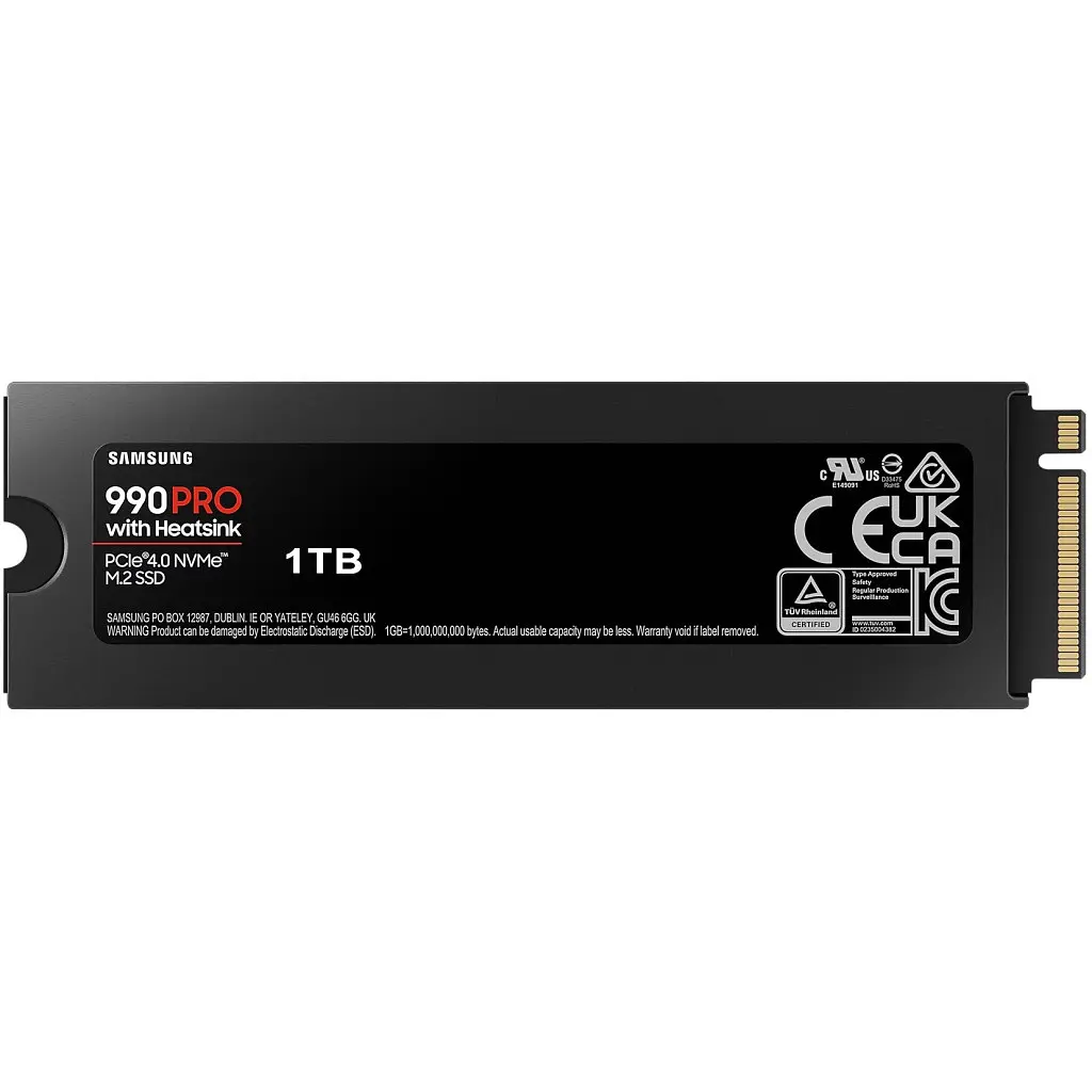 Накопичувач SSD M.2 2280 1TB 990 PRO with Heatsink Samsung (MZ-V9P1T0CW) - фото 2