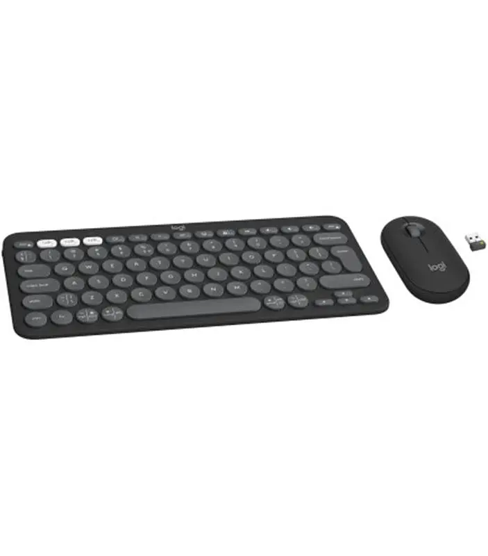 Комплект (клавиатура, мышь) беспроводной Logitech Pebble 2 Combo Graphite (920-012239) - фото 2