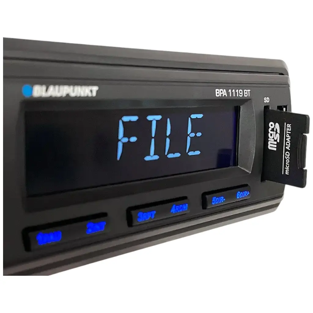 Автомагнитола Blaupunkt BPA 1119 BT USB/SD с Bluetooth с синей подсветкой кнопок - фото 3